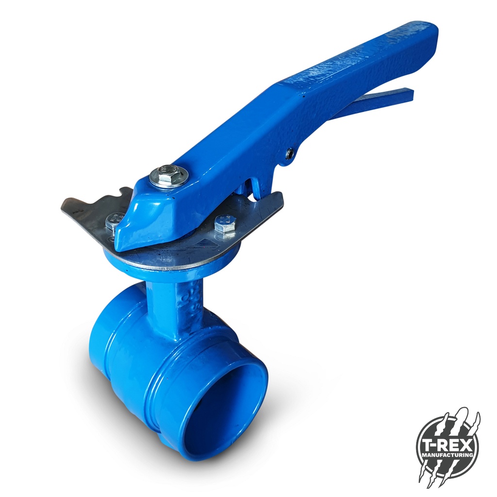  Roll Grooved Butterfly Valve, Manual Lever Operated 