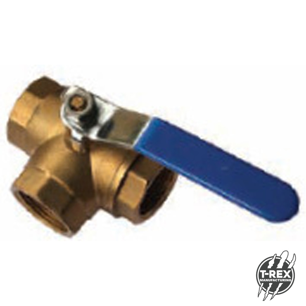 3 Way Brass Ball Valve L Port 