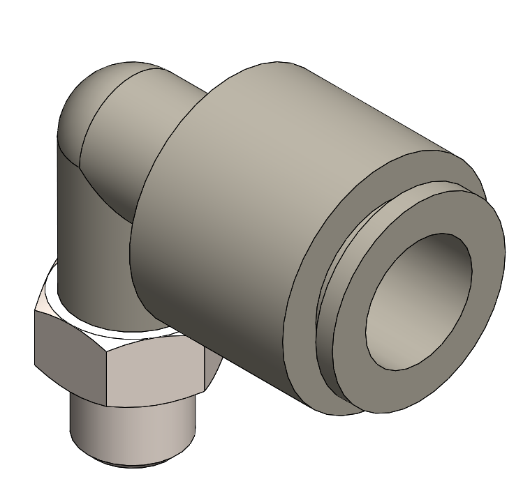 Elbow Push-fit to Male Thread