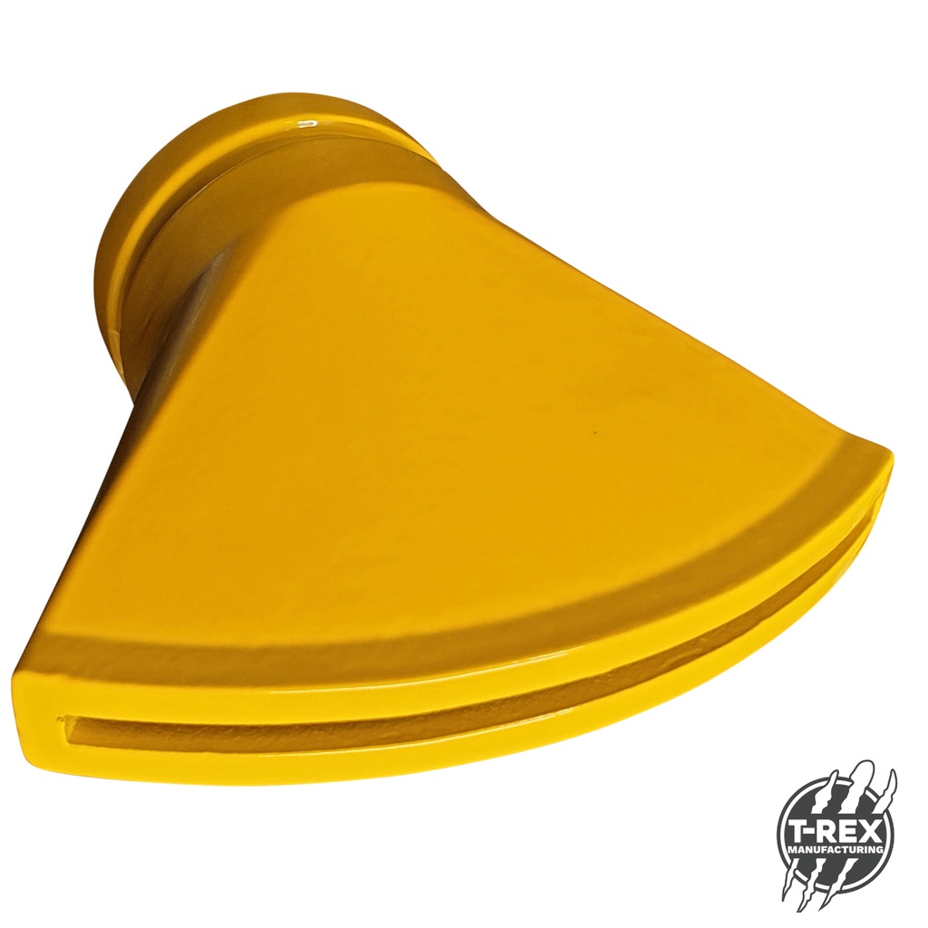 Duck Bill Spray Nozzle with 80mm Roll Grooved Inlet. 6mm Slot