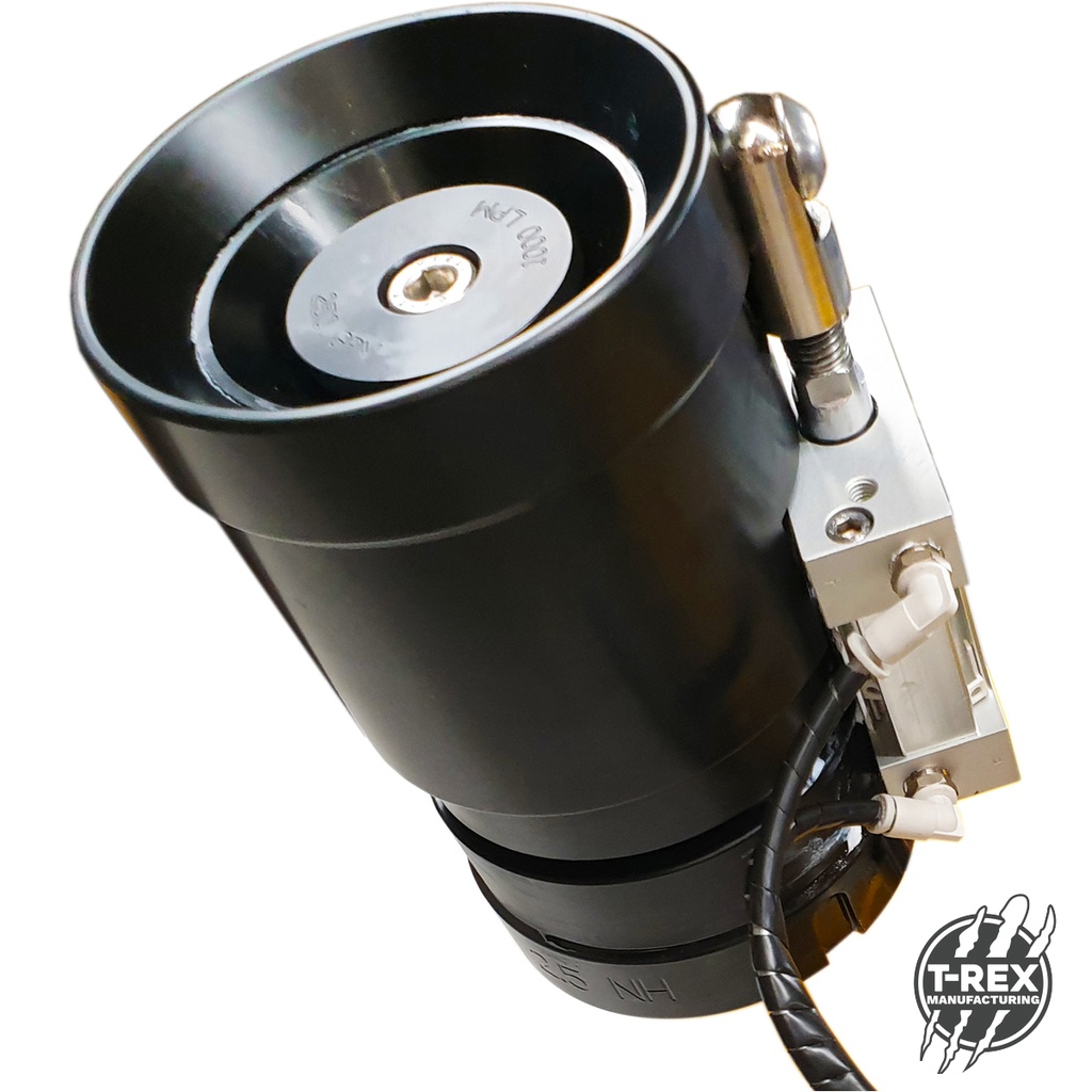 Pneumatic Controlled Fog Stream Nozzle 2.5NH Variable Flow Selector 1200, 1800, 2400lpm & 7BAR